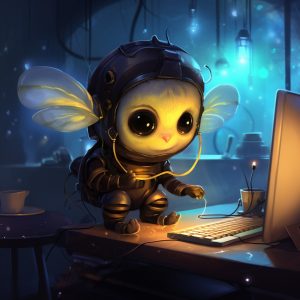 protect your online privacy bee at a laptop computer